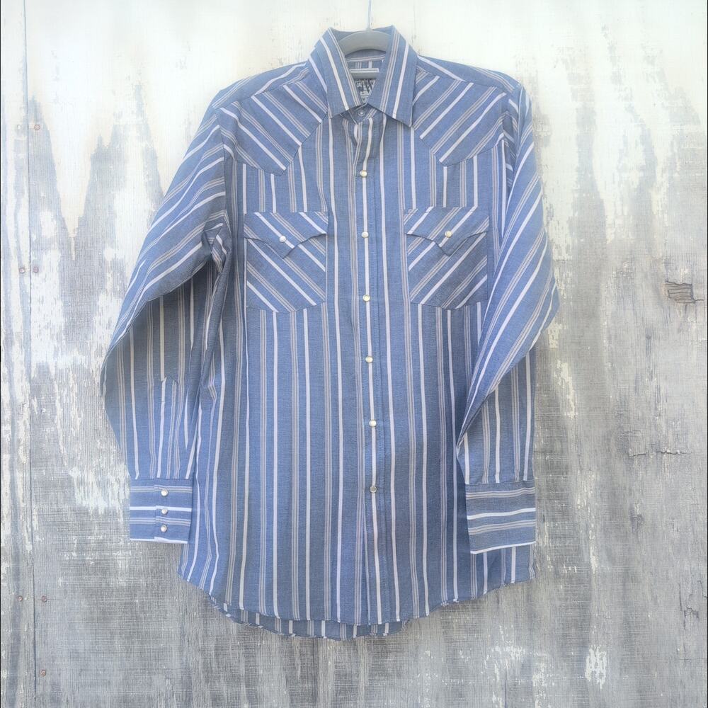 Ely Cattleman Pearl Snap Western Long Sleeve Shirt Men's Med